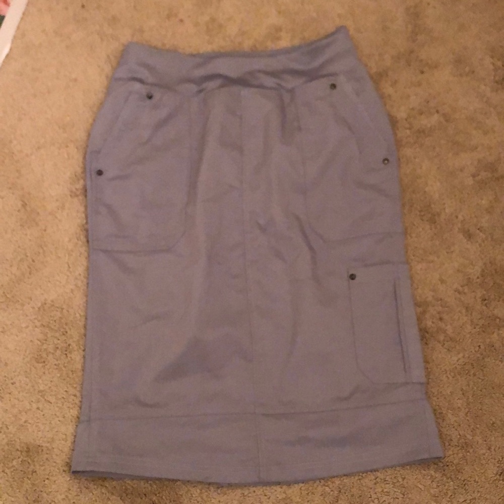 Healing Hands Purple Label Yoga Scrub Skirt Gray